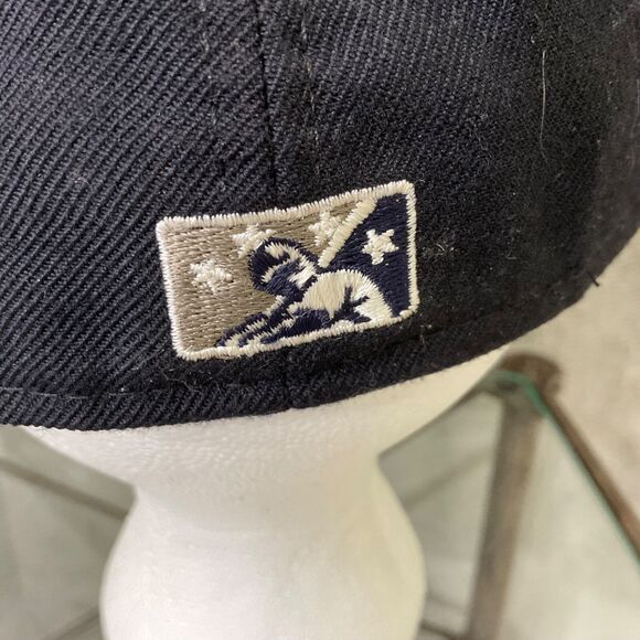 Vintage Round Rock Express MILB New Era fitted 7 1/4 Black/Red patch Cap Hat USA - Picture 5 of 8